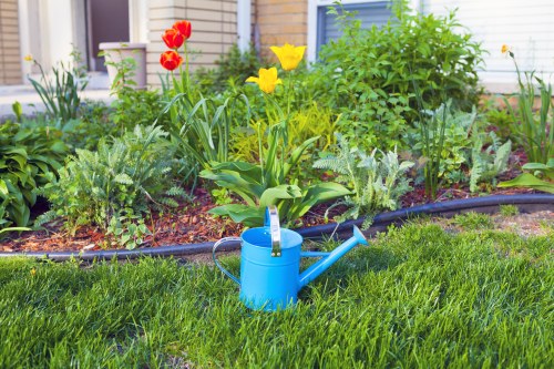 Gardener preparing tools for safe work